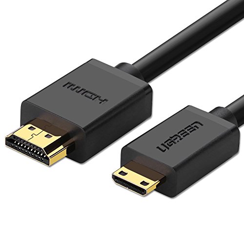 Ugreen 10195  1  m HDMI Mini-HDMI Noir C  ble HDMI       Cables HDMI  1  m  HDMI Type A  Standard   HDMI Type C  Mini   3D  10 2  Gbit s  Noir 