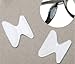 Produktbild 5 Paar Brillen Nasenpads Nasenpolster Brillenpad Nasenpad Set Silikon Selbstklebend Weich Ovaler (Transparent)