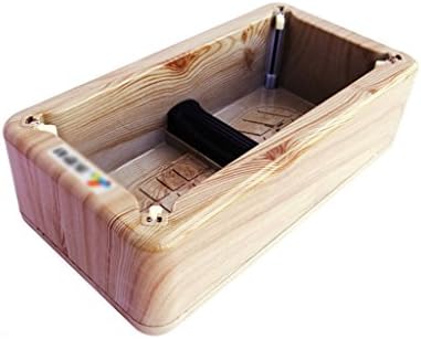 Automatic shoe cover machine ABS material Household Shoe film machine Wood color 16*8*5 inches ( Size : Give 300 shoe covers )