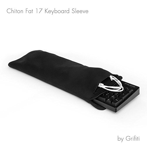 Grifiti Chiton Fat 17 Neopren-Hülle für Tastatur, 16,5 cm x 45,7 cm, für 10keyless Mechanical Standard-Tastaturen, Logitech Amazon Basics, Ivation, Azio, Razer, Steelseries, CM Storm, CM Quickfire und andere Fat 10keyless Tastaturen (43,2 – 48,3 cm) mit Maus-Tasche - 3