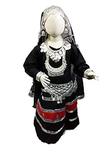 BookMyCostume Banjara Girl with Jewellery Kids & Adults Kalbelia Costume Dance Fancy Dress for Girls 12-14 Years