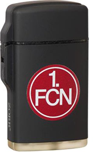 Feuerzeug Rubber Laser schwarz 1. FC NÜRNBERG FCN