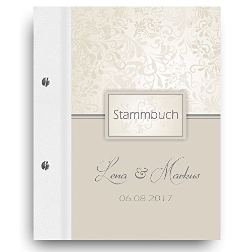 Stammbuch der Familie Individuell 'Charmant Familienbuch Familienstammbuch Stammbaum Stammbücher - A5 taupe