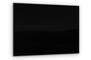 ALLboards Lavagna in Vetro Nera Magnetica 60x40cm, senza Cornice, a Muro, Per Calamite Neodimio, Vetro Temperato