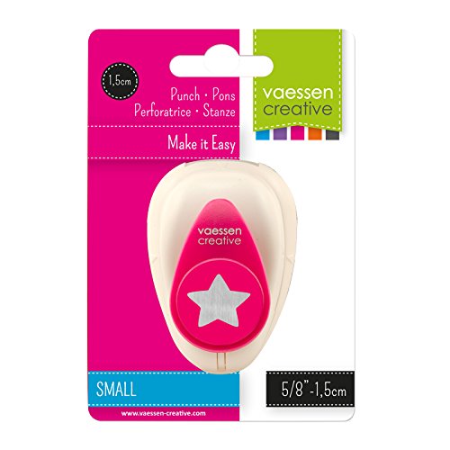 Vaessen Creative 21436-121 Stanzer klein Stern | 1, 5 cm, Metal, Plastic, Purple, 6.5 x 4.5 x 4.4 cm - 4