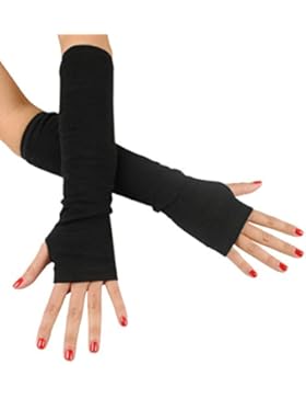 Immerschön fingerlose Armstulpen Feinstrick in verschiedenen Farben lang Pulswärmer Handwärmer Stulpen