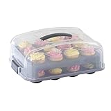 Xavax Kuchen-Transportbox für Kuchen oder 12 bis 24...