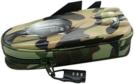 Baokee Camouflage Fighter Modeling Pencil Case With Combination Lock Double Zipper Cute Pencil Box (Camouflage A)