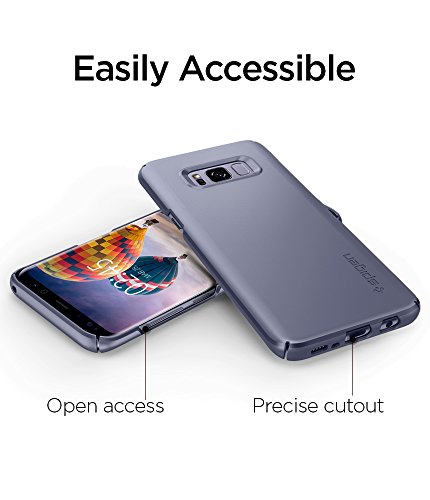 Spigen Funda Galaxy S8 Carcasa Thin Fit Revestimiento de Acabado Mate de Primera Calidad para Galaxy S8 2017 - Orqu dea Gris reviews Spigen Funda Galaxy S8 Carcasa Thin Fit Revestimiento de Acabado Mate de Primera Calidad para Galaxy S8 2017 - Orqu dea Gris