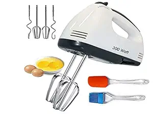 JIYA PELIXO 300-Watt Multifunctional Hand Mixer for Egg Beater and Food Blender with 7 Speed Handheld Processor Automatic Electric Kitchen Tool