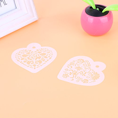 Amazingdeal365 Doppel Herz Metall Form Stanzschablonen Schablonen Schneiden DIY Dekor Sammelalbum Karten Buchzeichen Lesezeichen als Geschenk für Freunde Geburtstag Kinder,Kindergarten Hobby Schule Handarbeit Unterricht usw. Ein tolles Geschenk! - 4