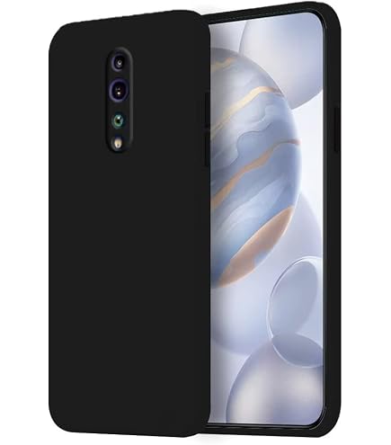 Custodia In Silicone Ultra Sottile + Vetro Temperato 9H Per Oppo Reno (6.4 Pollici, 2019) - Nero - 2