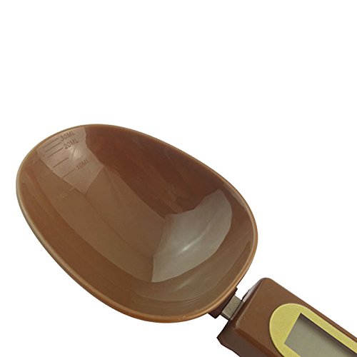 lzn 500g/0.1g Digitale Löffelwaage Küchenwaage Einstellbare, LCD-Anzeige zum Abmessen von Mehl Zucker/ Gewürze/ Milch/ Kaffee, in 4 Maßeinheiten: Unzen, Gramm, Karat, Körnung - 4
