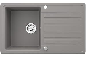 Bergström Spülbecken, Beton, 76 x 46 cm mit Trockenplatz