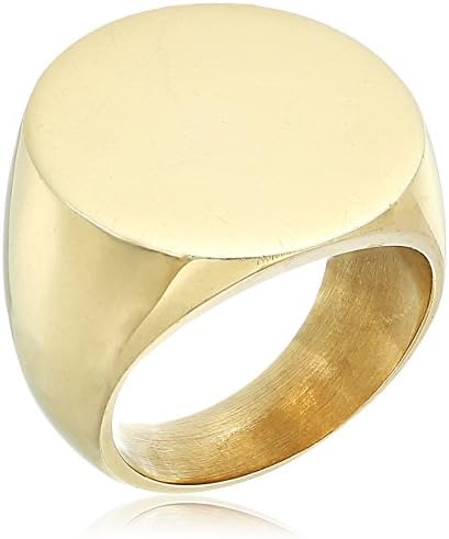 Soko Signet Ring, Size 8 (Gold-tone)