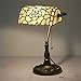 Produktbild Tiffany Bankers Schreibtischlampe Vintage Glasmalerei Tischlampe für Büro & Zuhause TBD-004