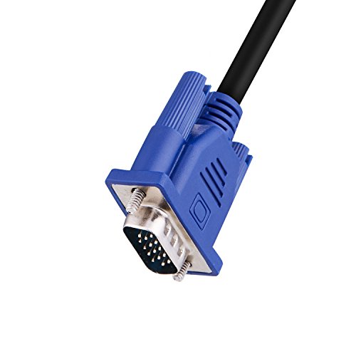 VGA Kabel, 3m 15-polig Stecker auf Stecker Computer Monitor Draht(Schwarz) von SZCTKlink - 4