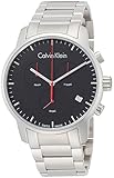 Calvin Klein Herren Chronograph Quarz Uhr mit Edelstahl Armband K2G27141