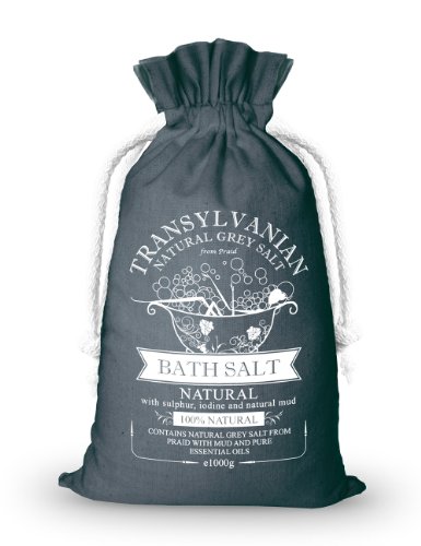 Bath Salt - Natural 1000g - Natural grey salt with sulphur, iodine and natural ancient mud - 100% Natural - Special bath salt ideal for relaxing and maintaining our health - Artisan product