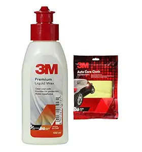 3M Premium Liquid Wax 100ml & AS Cloth