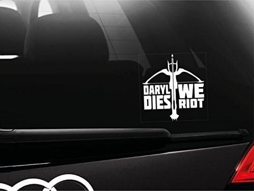 Daryl Dies We Riot Walking Dead Car Bumper Window Sticker