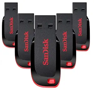 Sandisk Cruzer Blade CZ50 USB 2.0 Pendrive (16 GB) - Pack of 5