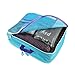 [Official Shop] BXT Travel Essential Bags-in-Bag,Travel Storage Suitcase Tidy Laundry Mesh Bag Clothes Pack Organiser Set of 5- Blue