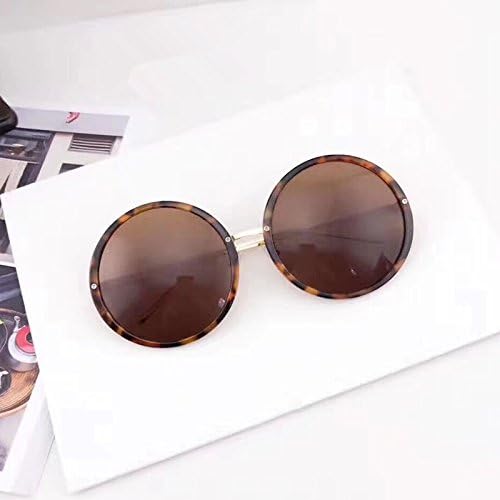Polarized Sunglasses Men and women with retro general tainted glasses anti UV Sunglasses,Leopard framed tea