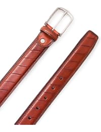 CINTURON CONFECCIONADO CON AUTENTICA PIEL DE VACA. MEDIDAS 100 - 110 -120 CM. COLOR CUERO.