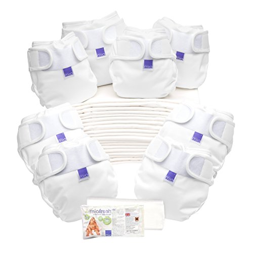 Bambino Mio, Miosoft Reusable Nappy Birth to Potty Pack, White