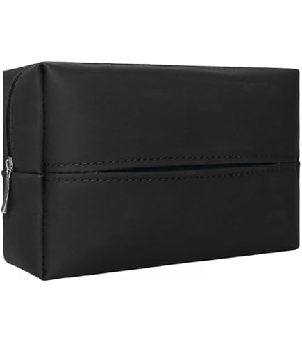 Wakauto Porta fazzoletti per auto, parasole, clip per tovaglioli, scatola da appendere, in pelle PU, per sedile posteriore, per fazzoletti in auto