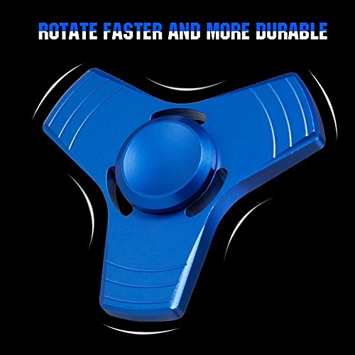 Fidget Hand Spinner, Samione Fidget Hand Spinner Fidget Toys Hand Spinner Finger Spielzeug für Kinder und Erwachsene Spielzeug Geschenke (Blau) - 8