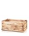 Produktbild myHomery massive Holzkiste - Vintage Kiste - Weinkiste aus Holz- Obstkiste Groß zur Dekoration und Aufbewahrung - Dekokiste für Indoor - Apfelkiste als Tisch oder Regal Flamme | 58x39