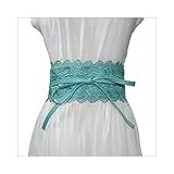 Tipo de patrón: Sólido Cinturón, Fashion Casual Womens Lady Stretch Buckle Waist Belt Wide Lace Elastic Corset Waistband Black Blue Orange White Red Cyan