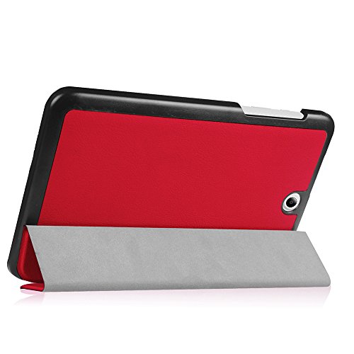 AVIDET Ultra Slim Acer Iconia One 8 B1-850 Hülle Case Superleicht Ständer Smart Shell Cover Schutzhülle Etui Tasche für Acer Iconia One 8 B1-850 Tablet-PC (Rot) - 6