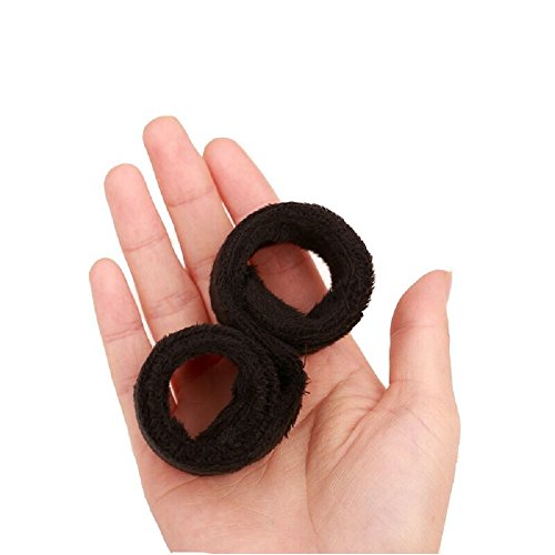 Preisvergleich Produktbild FENGLANG 2 Stücke Frisur Haarband Styling Werkzeug Fashion Haare Dutt Brautfrisur Frisurenhilfe Haarknoten Haarzopf (2PCS-Schwarz)