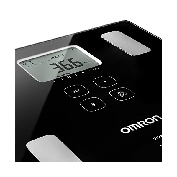 OMRON VIVA - Báscula inteligente y monitor de composición corporal con medición de peso, grasa corporal