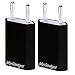 Produktbild Original 2x MyGadget Netzteil USB Adapter (1 Ampere - 1000 mAh - 100-240V) Ladestecker Ladeadapter Ladegerät Apple IPhone 6s, 6s Plus, 6, 5, 5s, iPod nano 7, 5G in Schwarz