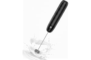 ‎MAESTRI HOUSE Maestri House Wiederaufladbarer Milchaufschäumer,elektrischer Handschaumbereiter, Abnehmbarer Schneebesen aus Edelstahl, Getränkemixer, Aufschäumer, Mini-Mixer für Matcha, Latte,LunaFro Mini