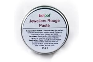 ENDLESS GREEN GROUP LTD Traditional Jewellers Rouge Soft Paste - Ideal for use with Dremel Multitool - fine Metal polishing Paste - Bolpol Rouge 15g