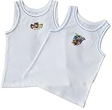 2 Pack - Boys Paw Patrol 100% Cotton Character Vests