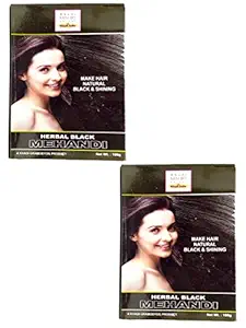 Khadi Mauri Black Herbal Mehndi,Pack of 2, 100 Grams each(Total 200 Grams)