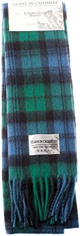 Clans Of Scotland Scottish Tartan Cashmere Scarf Campbell Clan Ancient (One Size)