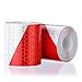 Produktbild OUTEFDO 2 Rolle Reflektorband Klebeband für SicherheitSicherheit Warnklebeband Sicherheit Markierung Band 5cm x 3m (Rot und Weiß)