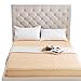 Produktbild Premium-Bettüberzug Matratzenschoner Anti-Rutsch-Matratzenschoner Reine Farbe Soft-Baumwollmischung Cover Bett Rock Bett Topper Schutzfolie, langlebig und Maschinenwäsche