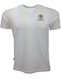 Franklin & Marshall Hombre Pecho la camiseta del logotipo, Blanco