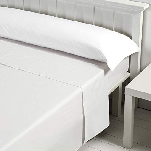 Barceló Hogar 03010070501 Funda de almohada basic, poliéster/algodón, blanco, 135 cm