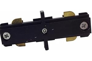 Connecteur LED Droit pour Rail Monophasé NOIR - SILAMP