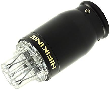 HiFiKing High-End Aluminum Shell IEC Power Plug Connector, Rhodium Plated Contacts, Transparent