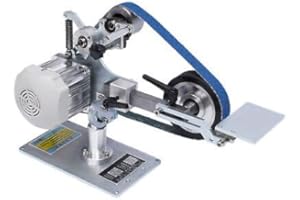 BURUIYOTEN Band Sander Multifunktion Tellerschleifer Bandschleifmaschine Bandschleifer Vertikaler/Horizontaler BüRstenloser Motor Poliere 762X25Mm Bandmaschine Mit BüRstenlosem Motorbandschleifer 220V 550W